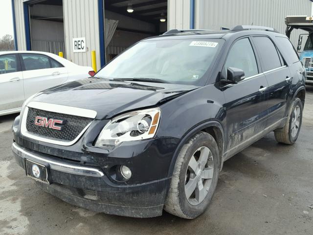 1GKKVRED7BJ374715 - 2011 GMC ACADIA SLT BLACK photo 2