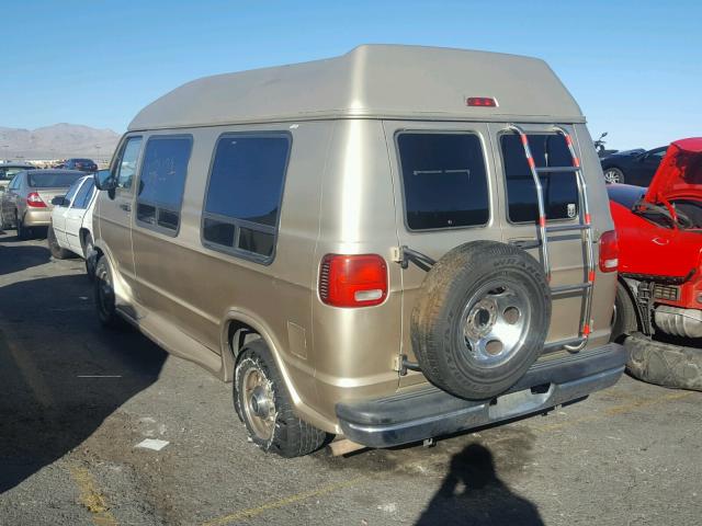 2B6HB21Y1TK144046 - 1996 DODGE RAM VAN B2 BROWN photo 3
