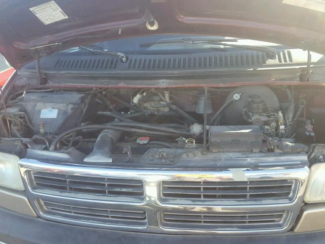 2B6HB21Y1TK144046 - 1996 DODGE RAM VAN B2 BROWN photo 7