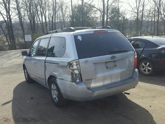 KNDMB233966065531 - 2006 KIA SEDONA EX SILVER photo 3