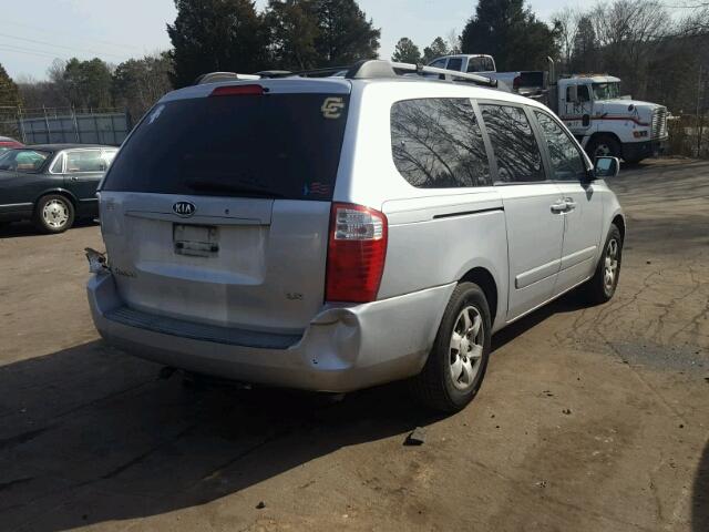 KNDMB233966065531 - 2006 KIA SEDONA EX SILVER photo 4