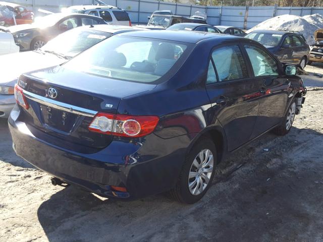 2T1BU4EE4CC803199 - 2012 TOYOTA COROLLA BA BLUE photo 4