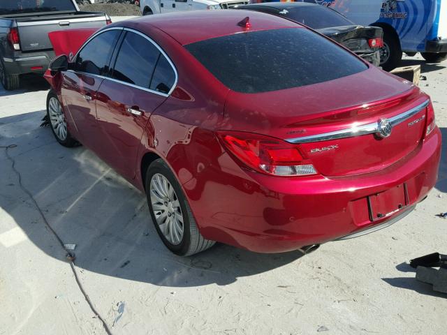 2G4GS5EVXD9241100 - 2013 BUICK REGAL PREM RED photo 3