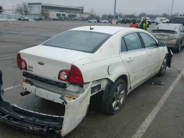 1G1ZH57B884199817 - 2008 CHEVROLET MALIBU 1LT WHITE photo 4