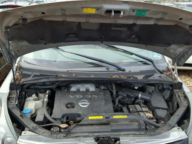 5N1BV28U97N124886 - 2007 NISSAN QUEST S SILVER photo 7