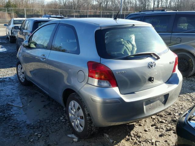 JTDJT4K30A5300104 - 2010 TOYOTA YARIS GRAY photo 3