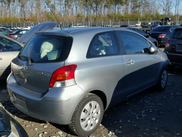 JTDJT4K30A5300104 - 2010 TOYOTA YARIS GRAY photo 4