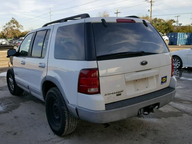 1FMZU73E52UC49056 - 2002 FORD EXPLORER X WHITE photo 3