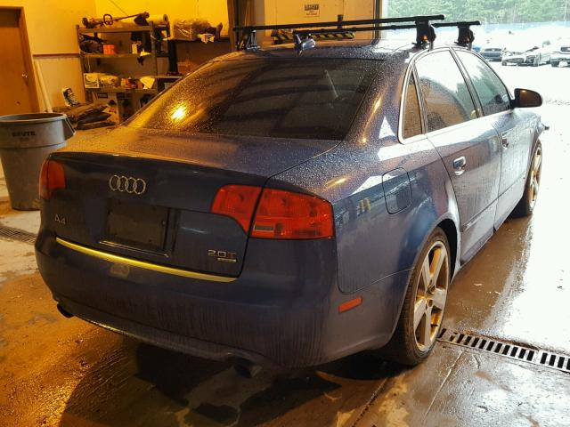 WAUEF78E66A205125 - 2006 AUDI A4 S-LINE BLUE photo 4