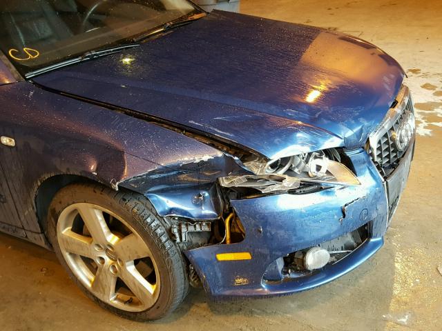 WAUEF78E66A205125 - 2006 AUDI A4 S-LINE BLUE photo 9