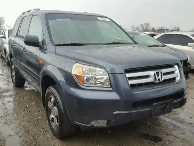 2HKYF18466H513599 - 2006 HONDA PILOT EX GRAY photo 1