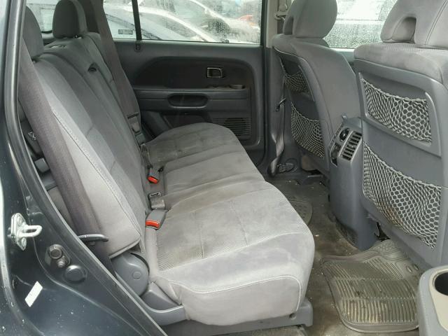 2HKYF18466H513599 - 2006 HONDA PILOT EX GRAY photo 6