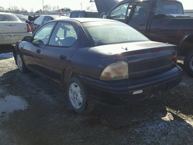 3B3ES47YXVT522505 - 1997 DODGE NEON HIGHL PURPLE photo 3