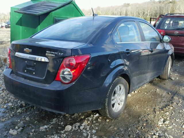 1G1JC5SG1D4248249 - 2013 CHEVROLET SONIC LT BLACK photo 4