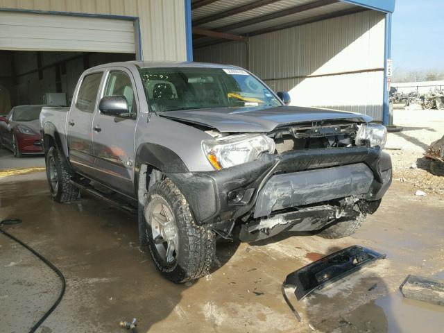 3TMJU4GN7EM161466 - 2014 TOYOTA TACOMA DOU SILVER photo 1