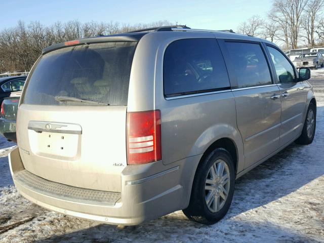 2A8HR64X48R149637 - 2008 CHRYSLER TOWN & COU TAN photo 4