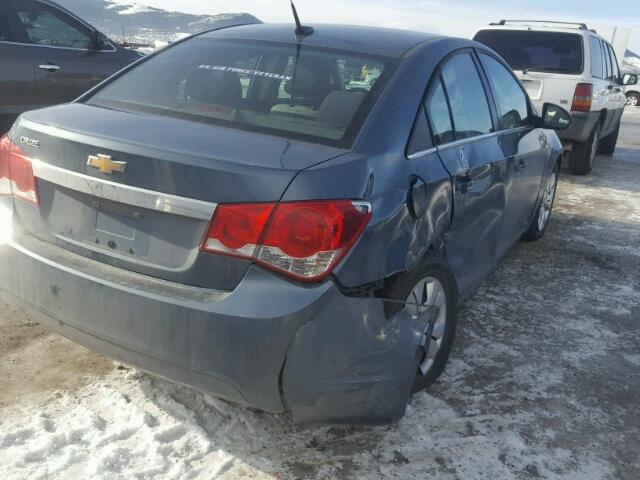 1G1PC5SH3C7367890 - 2012 CHEVROLET CRUZE LS BLUE photo 4