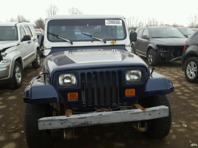 1J4FY19P0SP222535 - 1995 JEEP WRANGLER / BLUE photo 9