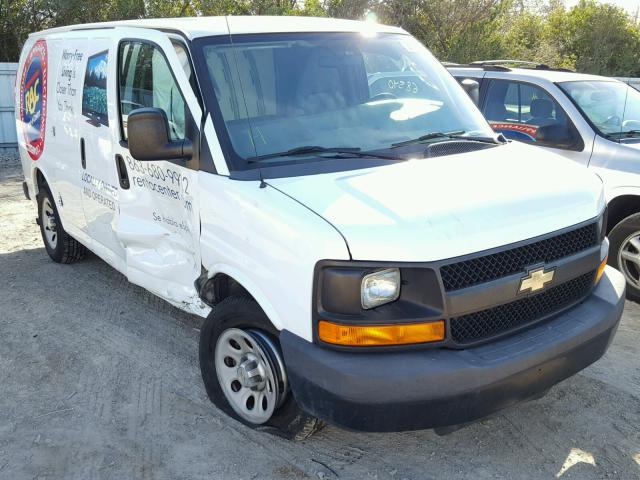 1GCSGAFX1C1201774 - 2012 CHEVROLET EXPRESS G1 WHITE photo 1