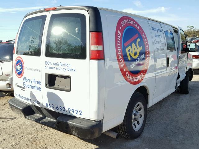 1GCSGAFX1C1201774 - 2012 CHEVROLET EXPRESS G1 WHITE photo 4