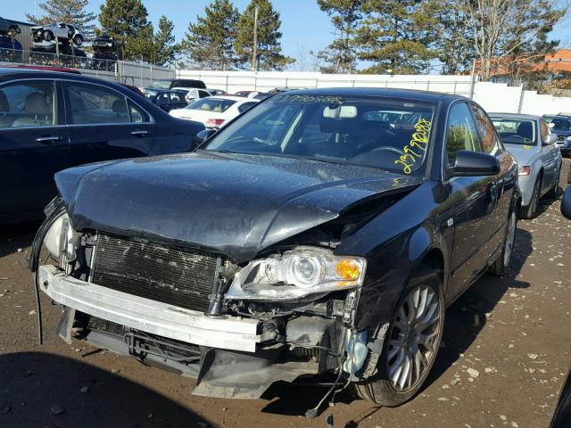 WAUDF78E18A143969 - 2008 AUDI A4 2.0T QU BLACK photo 2