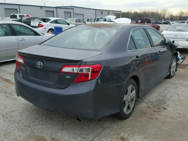 4T1BF1FK6EU419407 - 2014 TOYOTA CAMRY L GRAY photo 4