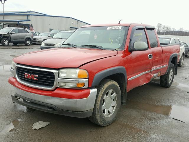 2GTEK19TX11278445 - 2001 GMC NEW SIERRA RED photo 2