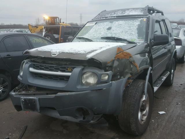 5N1ED28Y93C652825 - 2003 NISSAN XTERRA XE GREEN photo 2