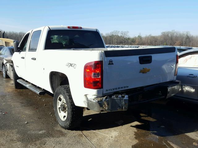 1GC1KVCG7EF122685 - 2014 CHEVROLET SILVERADO WHITE photo 3