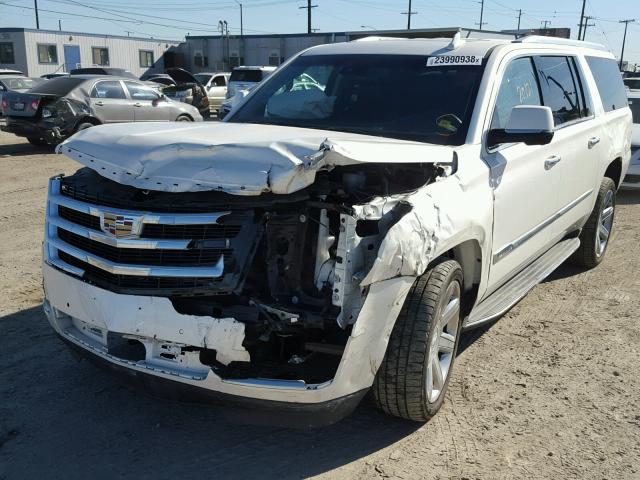1GYS3SKJ8FR681444 - 2015 CADILLAC ESCALADE E WHITE photo 2