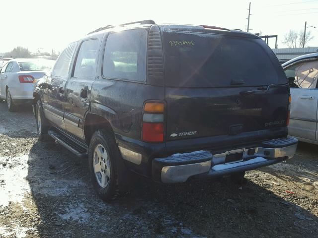 1GNEK13TX5J238023 - 2005 CHEVROLET TAHOE K150 BLACK photo 3