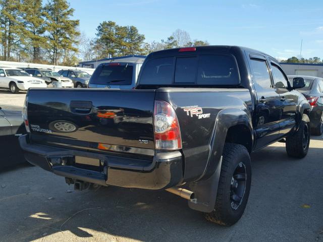 5TFLU4EN1BX007773 - 2011 TOYOTA TACOMA DOU BLACK photo 4