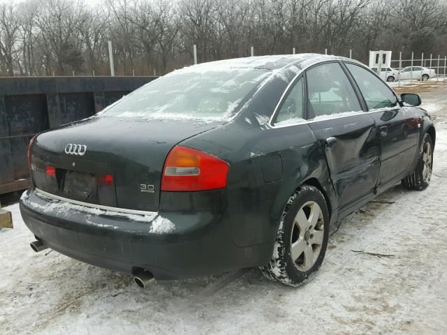 WAULT64B12N122422 - 2002 AUDI A6 3.0 QUA GREEN photo 4