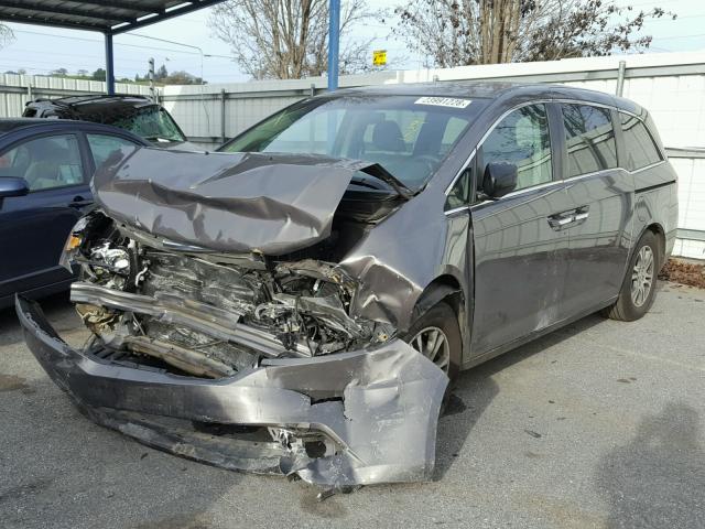 5FNRL5H41CB068168 - 2012 HONDA ODYSSEY EX GRAY photo 2