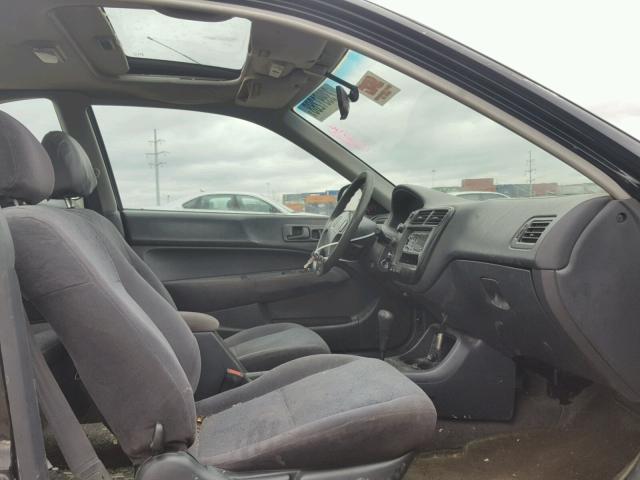1HGEJ8241YL117812 - 2000 HONDA CIVIC EX შავი ფოტო 5
