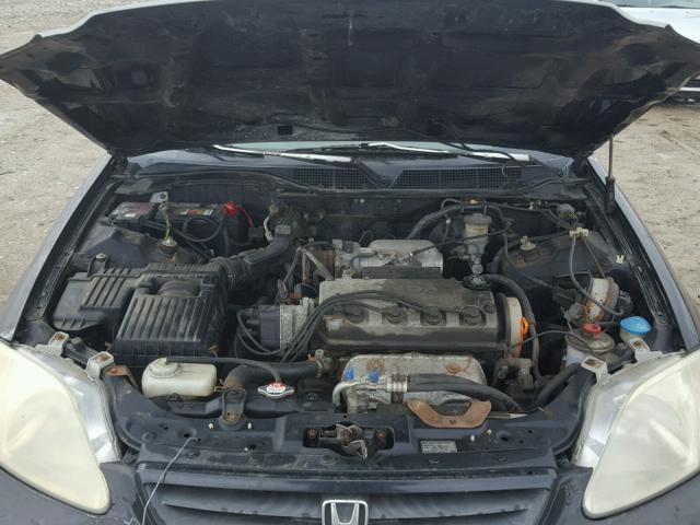 1HGEJ8241YL117812 - 2000 HONDA CIVIC EX შავი ფოტო 7