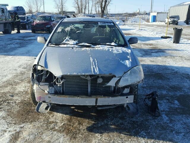 2T1BR32E75C879275 - 2005 TOYOTA COROLLA CE SILVER photo 9