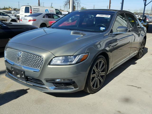 1LN6L9RPXH5603067 - 2017 LINCOLN CONTINENTA GRAY photo 2