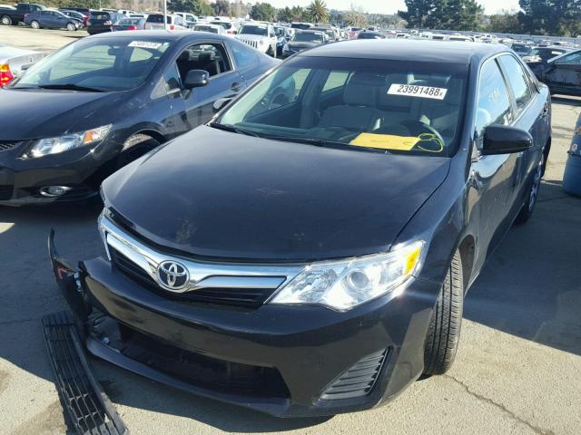 4T4BF1FK4ER341327 - 2014 TOYOTA CAMRY L BLACK photo 2