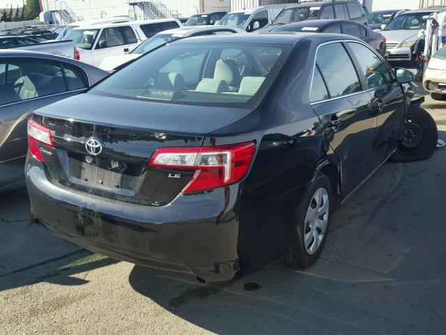 4T4BF1FK4ER341327 - 2014 TOYOTA CAMRY L BLACK photo 4