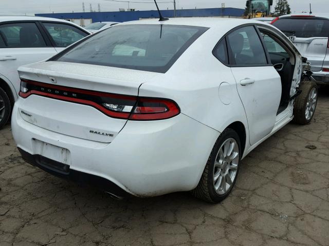 1C3CDFBA4DD326560 - 2013 DODGE DART SXT WHITE photo 4