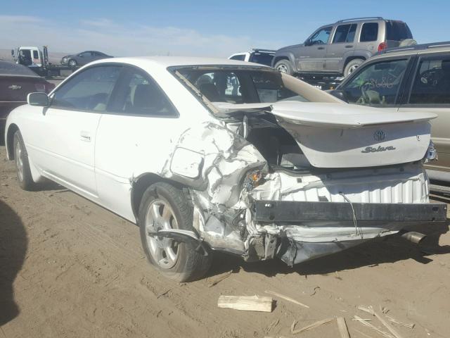 2T1CE22P72C014569 - 2002 TOYOTA CAMRY SOLA WHITE photo 3