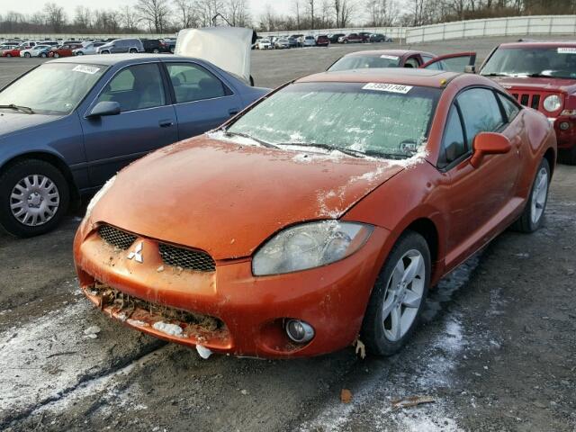 4A3AK24F96E019194 - 2006 MITSUBISHI ECLIPSE GS ORANGE photo 2