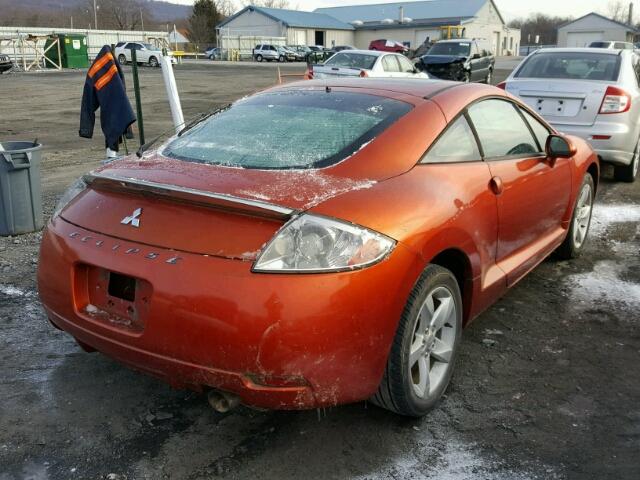 4A3AK24F96E019194 - 2006 MITSUBISHI ECLIPSE GS ORANGE photo 4