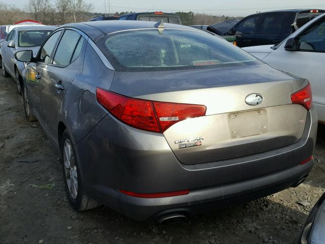 5XXGM4A7XDG123184 - 2013 KIA OPTIMA LX GRAY photo 3