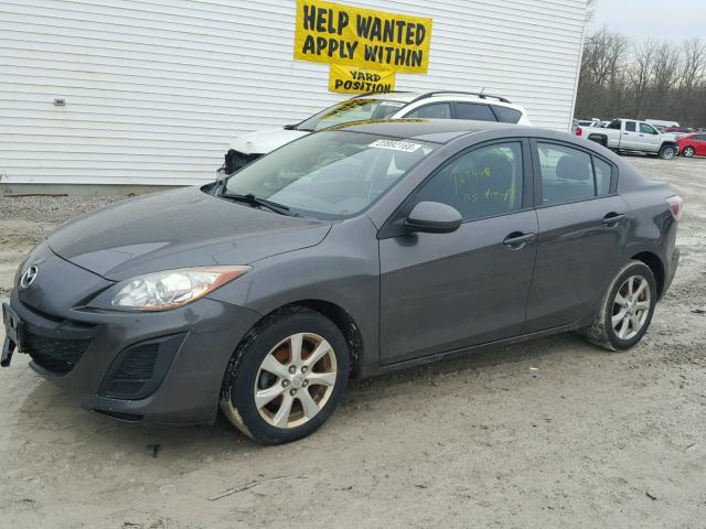 JM1BL1SF2A1329527 - 2010 MAZDA 3 I GRAY photo 2