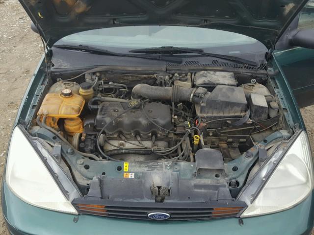 1FAFP34P6YW326317 - 2000 FORD FOCUS SE GREEN photo 7