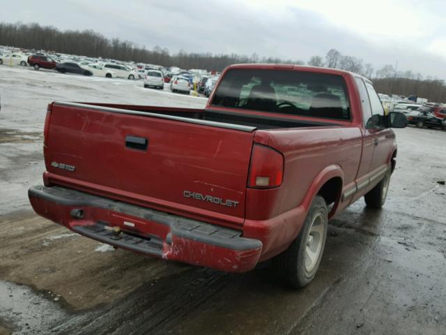 1GCCS195518171244 - 2001 CHEVROLET S TRUCK S1 RED photo 4