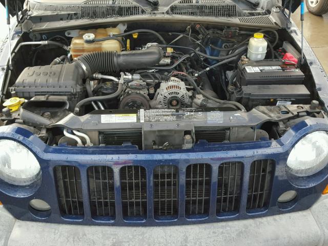 1J4GL48K15W674434 - 2005 JEEP LIBERTY SP BLUE photo 7