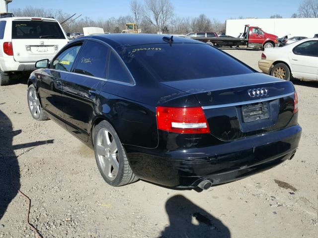 WAUBH74F56N111385 - 2006 AUDI A6 S-LINE BLACK photo 3